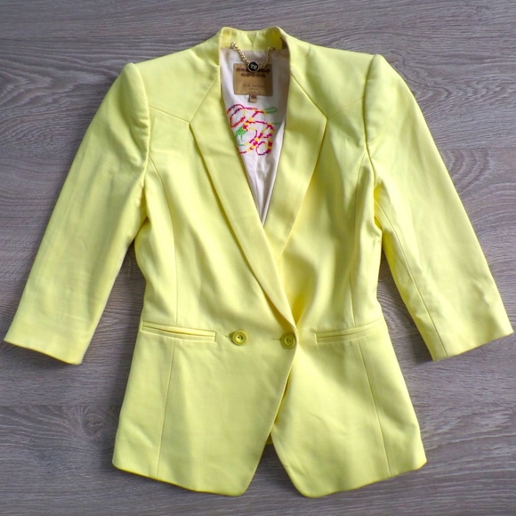 TED BAKER Women's Yellow Blazer - Picture 2 of 6